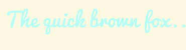 Image with Font Color B6FFF7 and Background Color FFF8E0